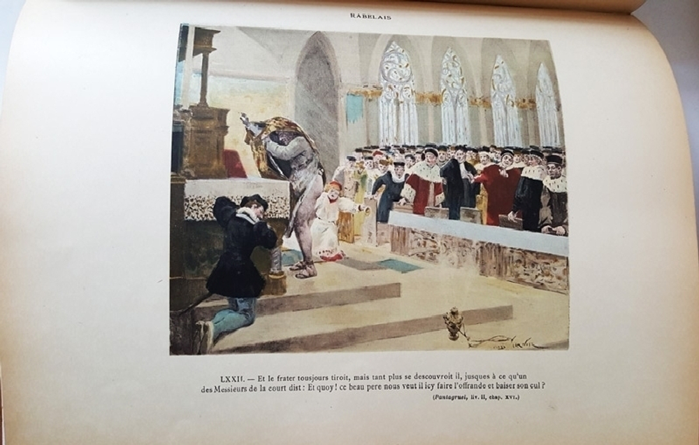 "Rabelais et loeuvre de Jules Garni (Рабле и творчество Жюля Гарни)"  1897 г.  Антикварная книга