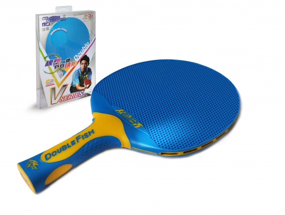 Ракетка для н/т Double Fish V1 series plastic (blue)
