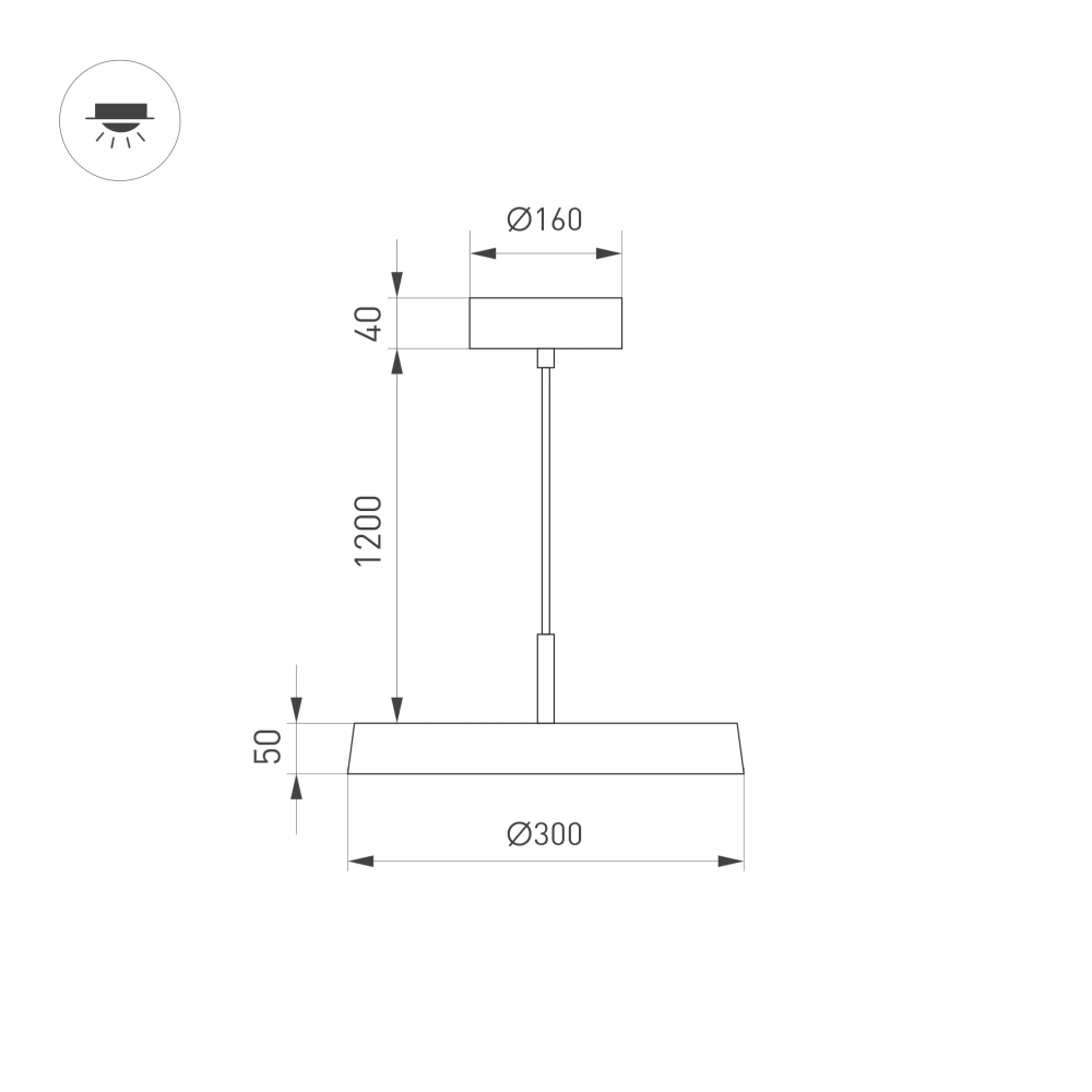 Светильник SP-ELEGANT-R300-17W Day4000 (WH, 120 deg, 230V) (Arlight, IP20 Металл, 3 года) 033919(1)