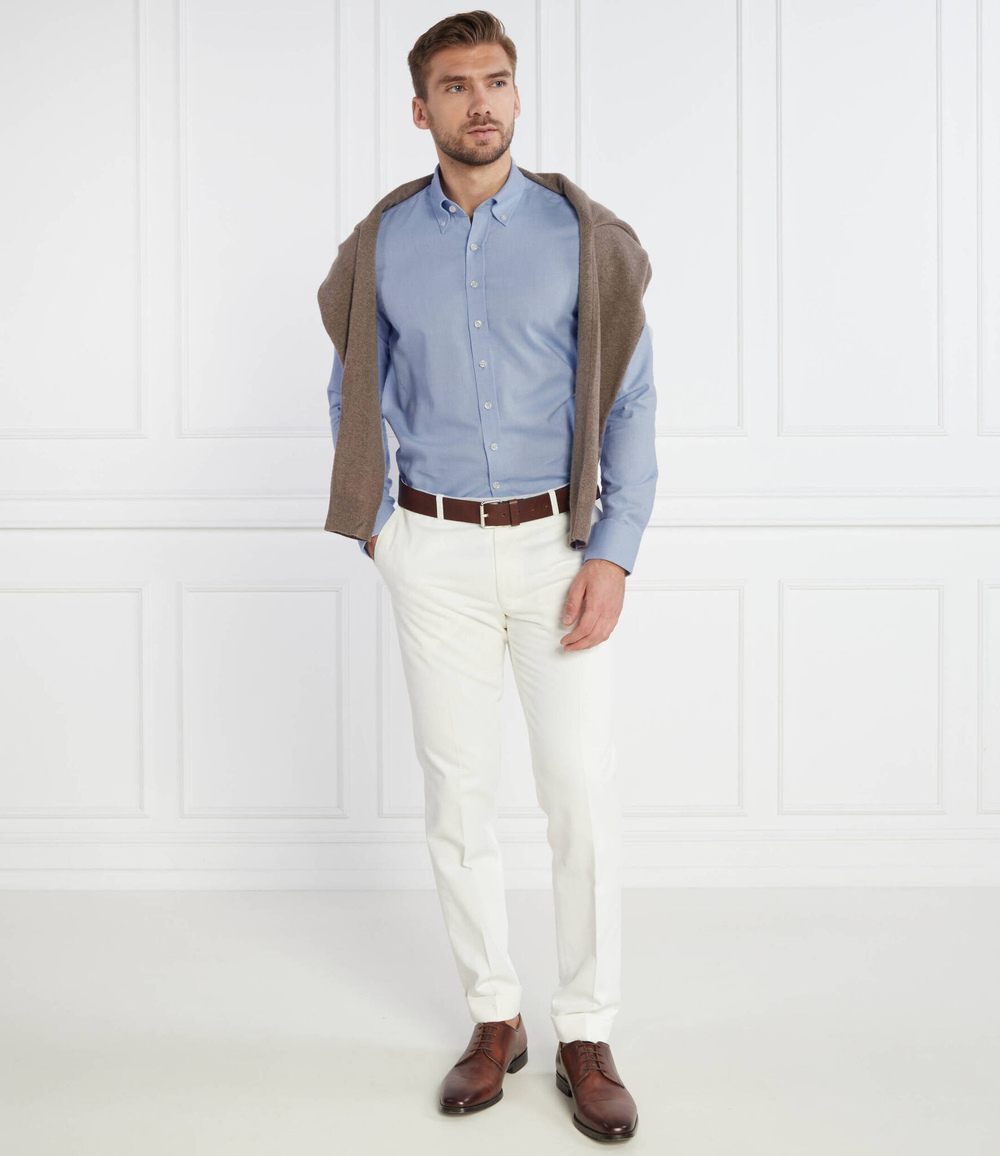 Рубашка Short BD Brushed Flannel Oscar Jacobson - голубой(12179309)