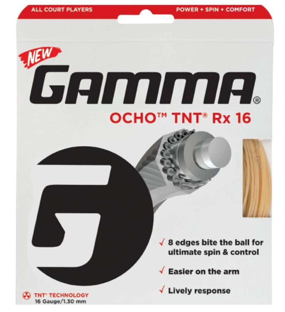 Теннисные струны Gamma Ocho TNT Rx (12,2 m) - натуральные