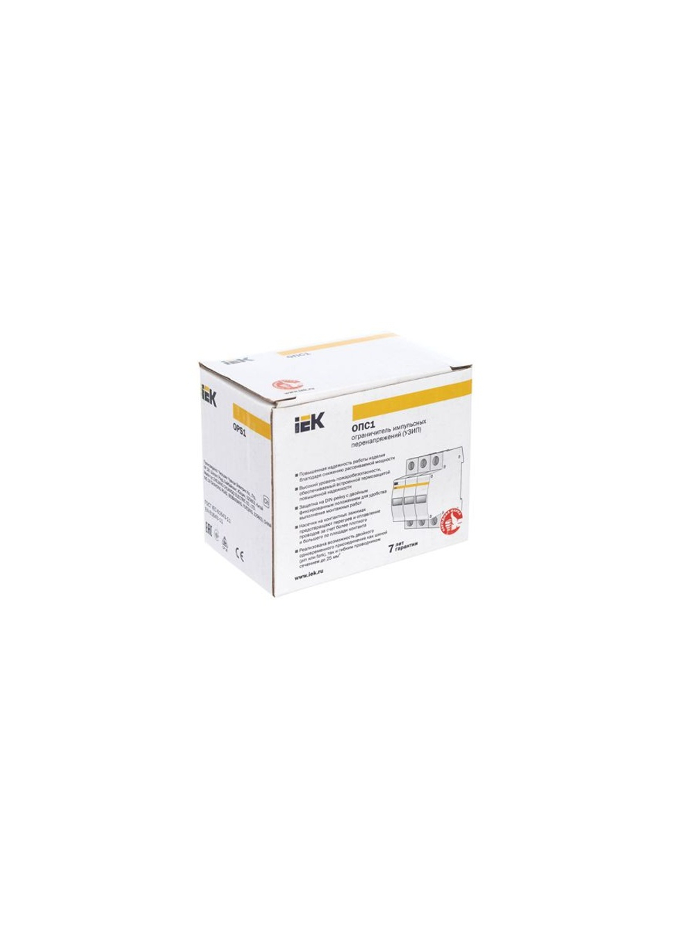 Ограничитель перенапряжения ОПС1-B 3P KARAT IEK MOP20-3-B
