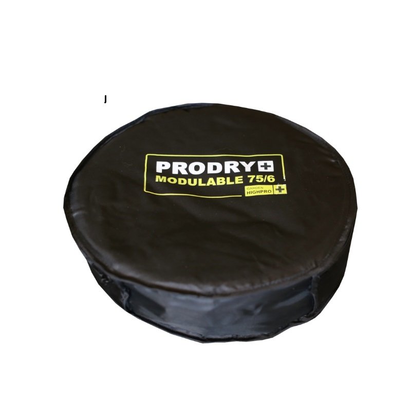 Подвесная сушилка prodry modulable 75х6 в компактном сложенном виде в черном чехле с логотипом