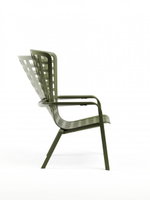 Лаунж-кресло пластиковое с подушкой Nardi Folio, агава, зеленый