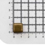 Часть кнопки Альфа (S-образная) ⌀13 мм (A-часть), 5/13 латунь BRASS, 20 шт