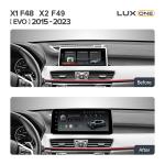 Магнитола для BMW X1 (F48), X2 (F39) 2017-2020 EVO - Teyes LUX ONE монитор 12.3" на Android 10, Быстрая, CarPlay, 4G SIM-слот