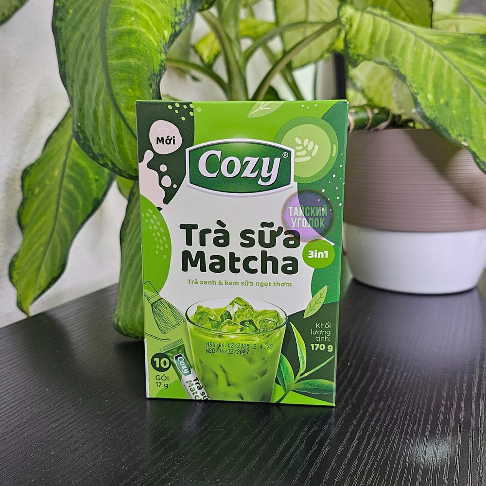 Чай Матча Латте COZY растворимый с жасмином 1 стик 17 гр