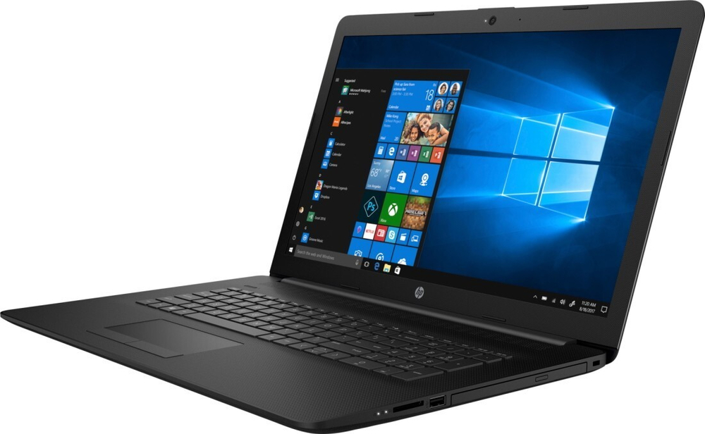 Ноутбук HP 17-by2018ur Pentium Gold 6405U/4Gb/1Tb/Intel UHD Graphics/17.3;/SVA/HD+ (1600x900)/Windows 10/black/WiFi/BT/Cam 22Q62EA