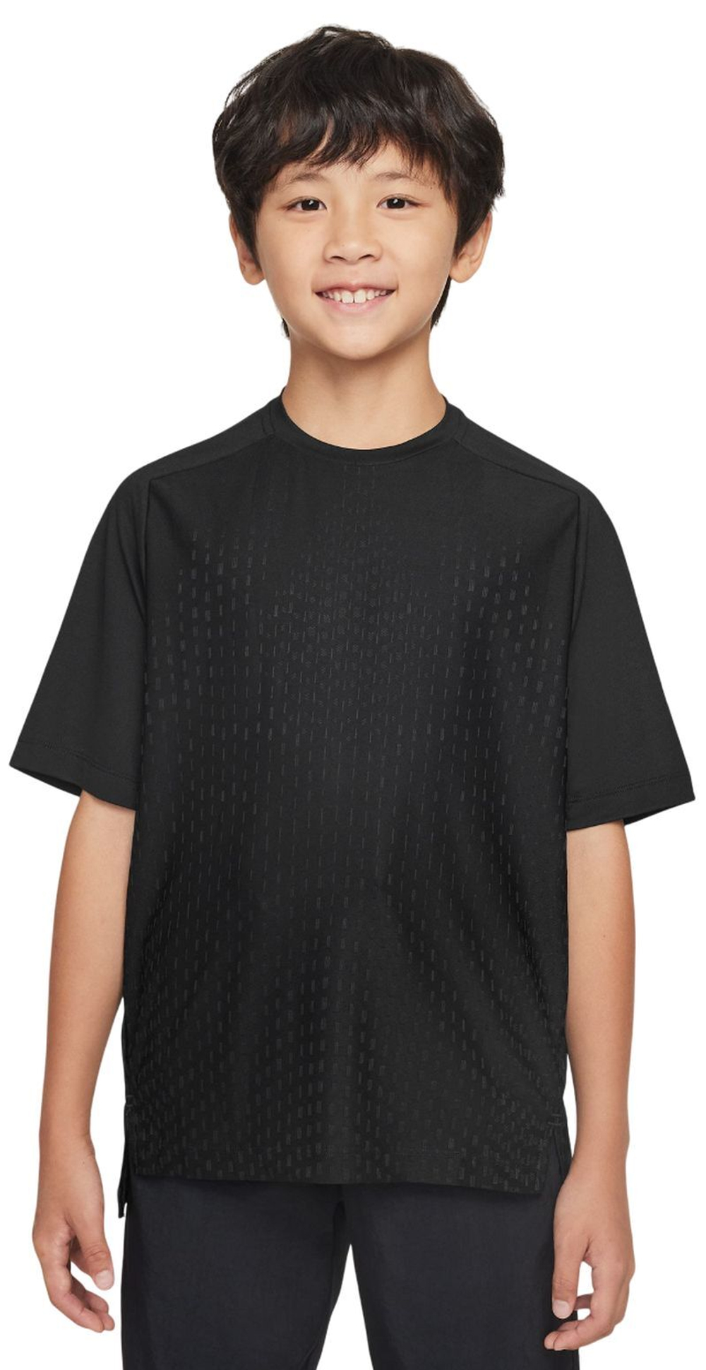 Футболка для мальчика теннисная Nike Multi Kids Dri-Fit ADV Short Sleeve - black/anthracite/white