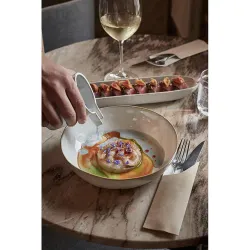 Соусник молочник 300 мл d 8 см h9 см круглый керамика Gray Frutti di Mare P.L. [6]