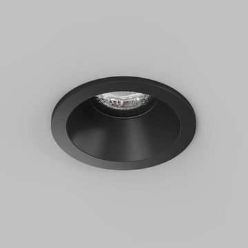 Точечный встраиваемый влагозащищенный светильник 1*GU10 DK2130-BK чёрный Cove Denkirs