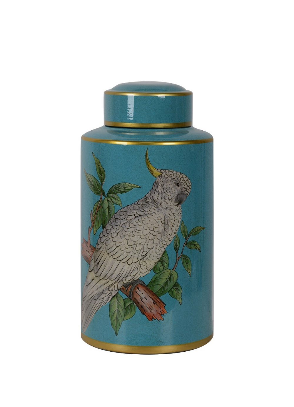 Ваза PARROTSВаза с крышкой Fancy One Size Бирюзовый