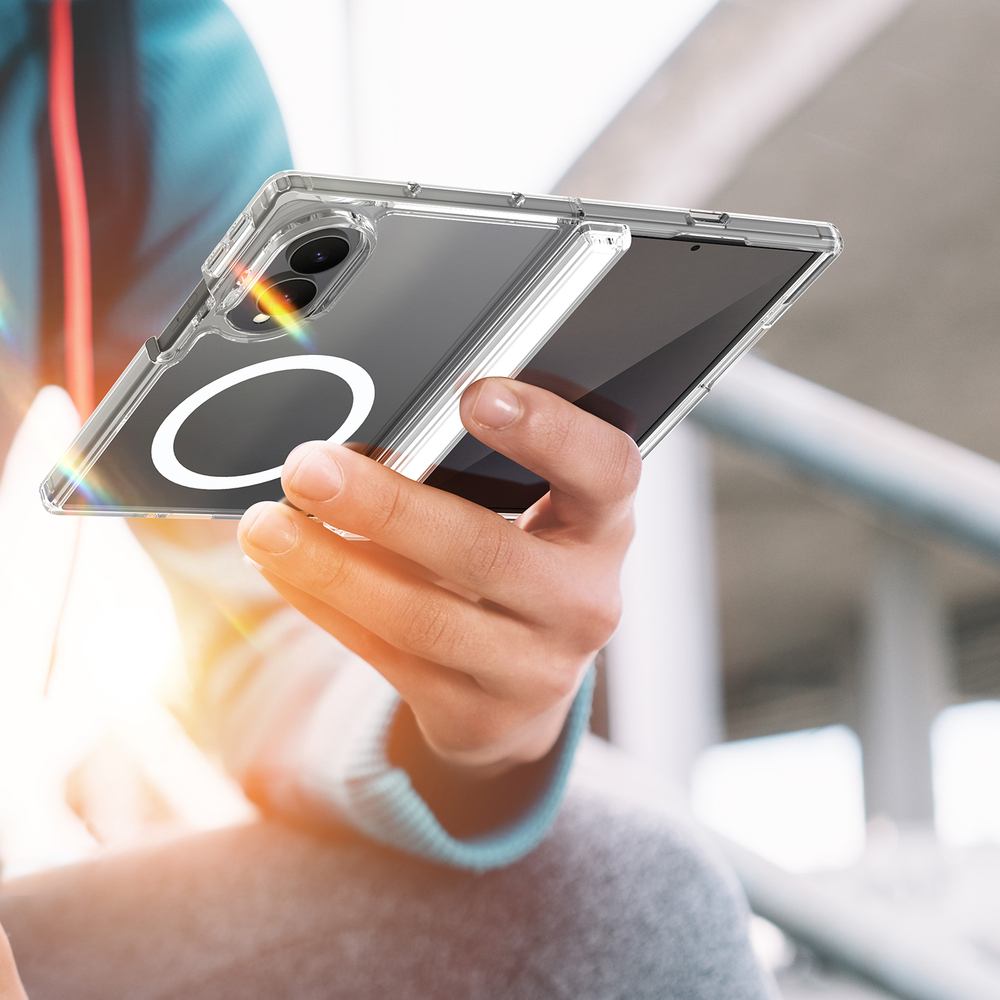 Прозрачный защитный чехол с MagSafe для Samsung Galaxy Z Fold 8, серия Clin Mag Series от Dux Ducis