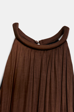 АТЛАСНОЕ ПЛАТЬЕ МИДИ АСИММЕТРИЧНОГО КРОЯ — ZARA