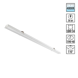 358820 SPOT NT22 550 белый Встраиваемый светодиодный светильник IP20 LED 4000K 36W 220V ITER