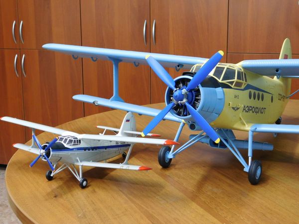 Модель самолета Ан-2 в масштабе 1:20