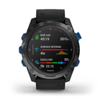Умные часы Garmin Descent MK2I титановые с DLC-покрытием и черным ремешком 010-02132-11
