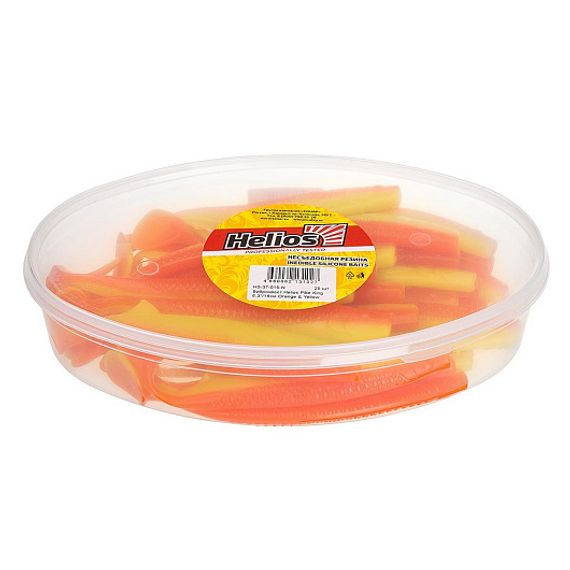 Виброхвост несъедоб. Pike King 6.3'/16 см Orange &amp; Yellow 25шт. (HS-37-015-N) Helios