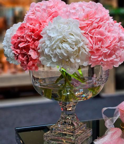 Букет микс розовых и белых гортензий Provence Hydrangea Bouquet, Cote Noire