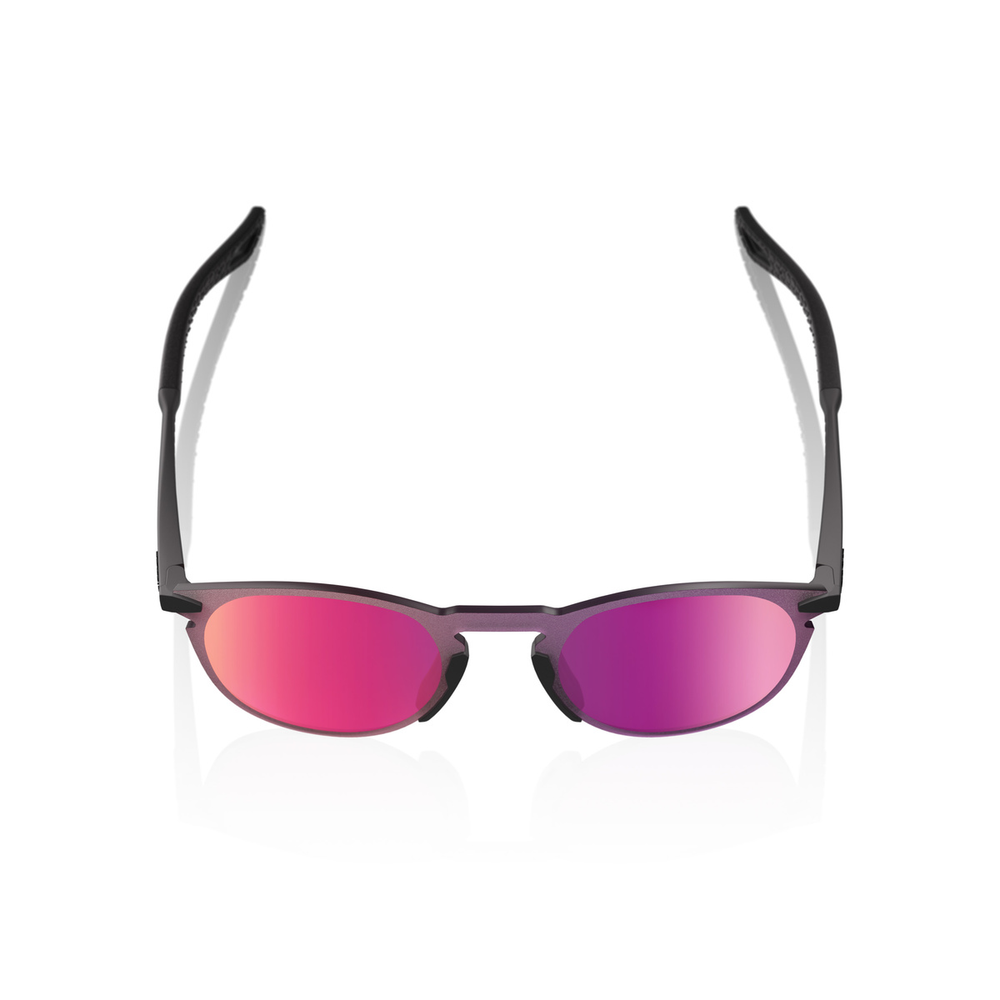 Спортивные очки 100% Legere Round / Soft Tact Black / Purple Mirror Lens