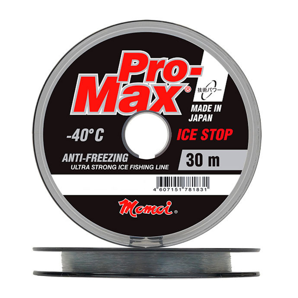 Леска Pro-Max Ice Stop 0,091 мм., 1,0 кг, 30 м, прозрачная, Barrier Pack