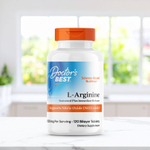 Doctor's Best, L-аргинин, 120 двухслойных таблеток (500 мг в 1 таблетке)