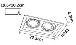 Светильник потолочный Arte Lamp Canis A6661PL-2WH