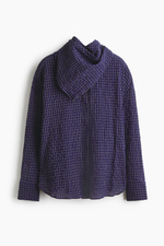 Рубашка с шалью из гофрированной ткани - H&M