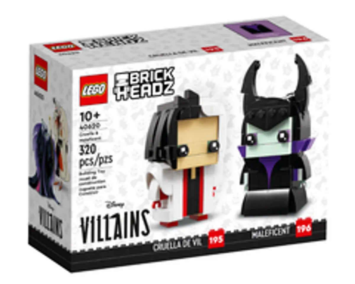 LEGO BrickHeadz. Disney Villains: Cruella De Vil and Maleficent (40620)