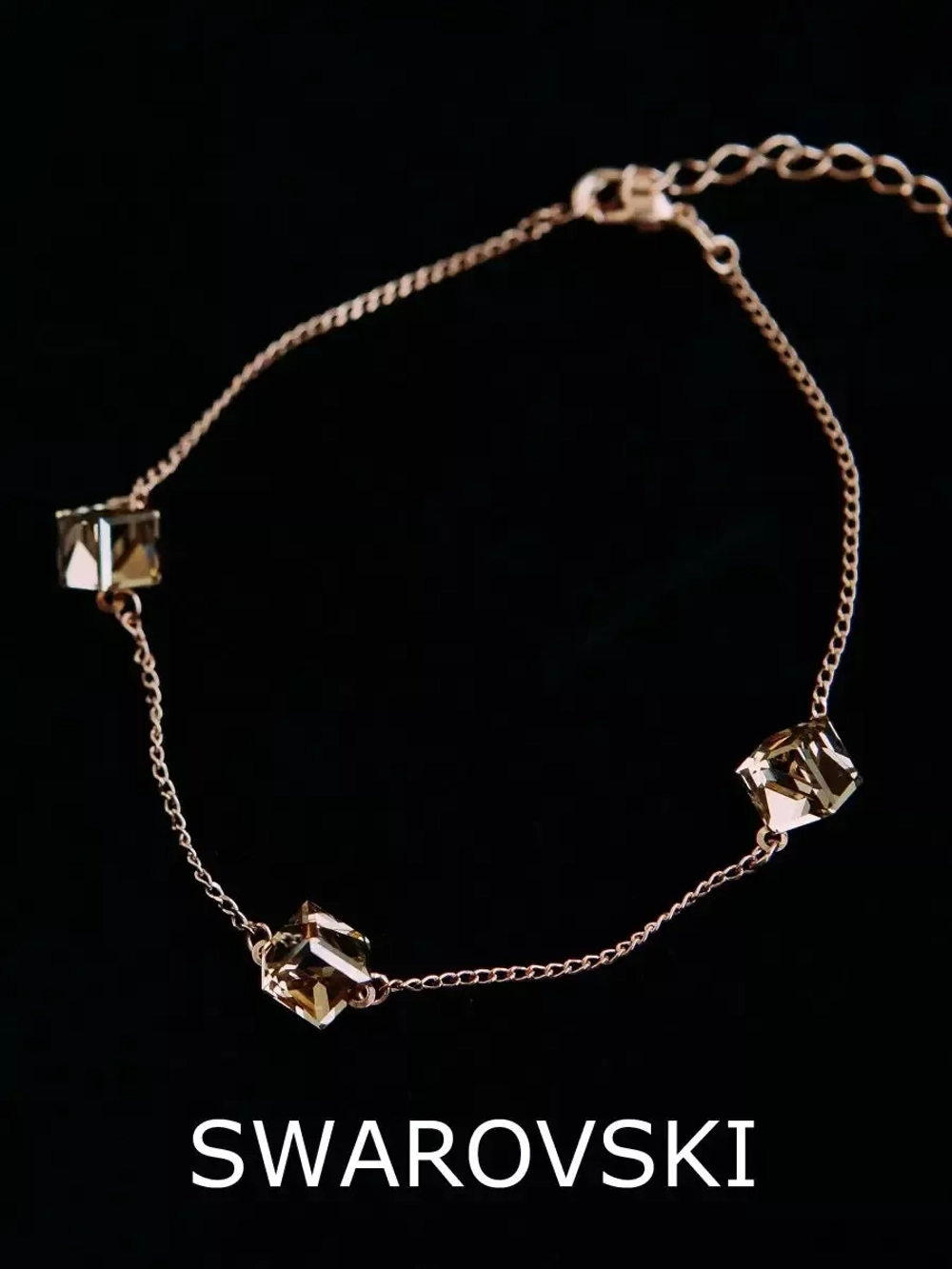 Браслет Миражи с кристаллами Swarovski цвета шампань