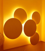 бра  VIBIA PUCK wall lamp  5 rings