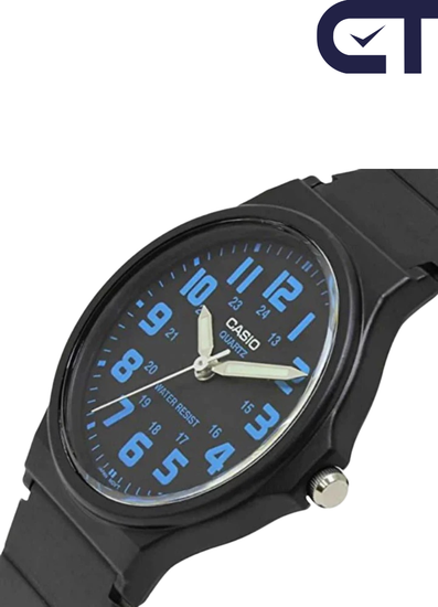 CASIO MQ-71-2B — классические аналоговые часы с синим циферблатом