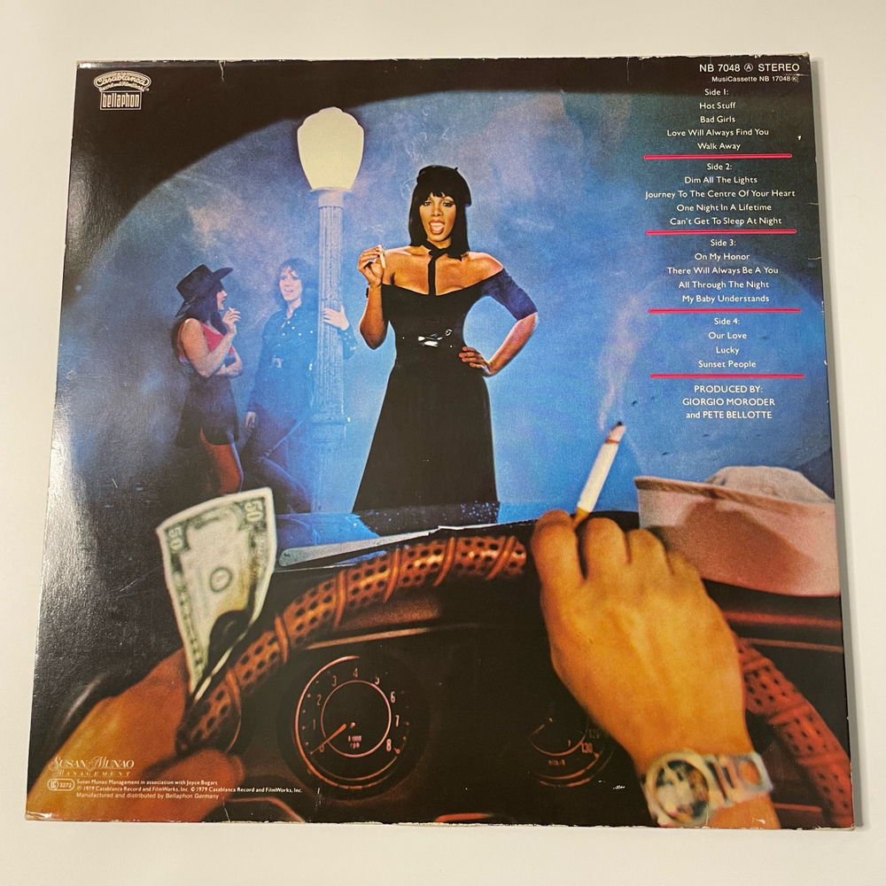 Винтажная виниловая пластинка LP Donna Summer Bad Girls (Германия 1979) Hot Stuff
