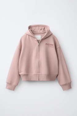 ZARA ХУДИ С НАШИВКОЙ В ВИДЕ ЗВЕЗДЫ, РОЗОВЫЙ