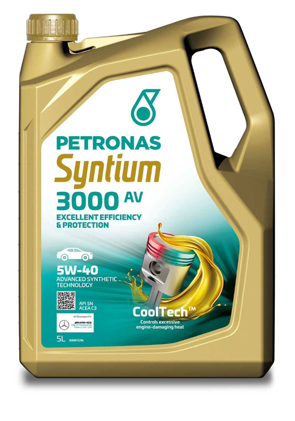 Масло моторное PETRONAS Syntium 3000 AV 5W-40 5л