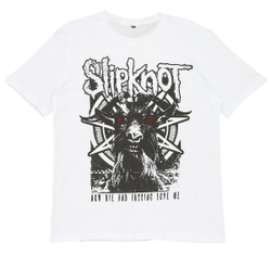 Футболка черная с коротким рукавом группы Slipknot
