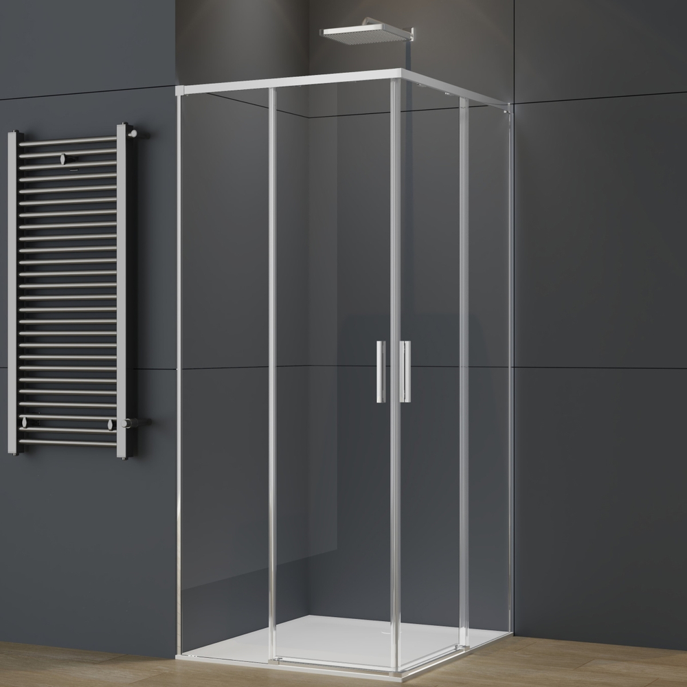 Душевой уголок Vincea Софт 2 (Soft 2) VSS-3SO2800CL, 800*800, хром, стекло прозрачное