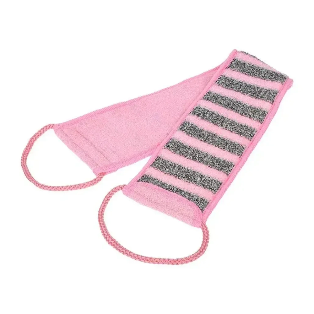 Мочалка Женская лента, 10см (10х74см с ручками), двусторонняя, medium/soft, Банные штуч