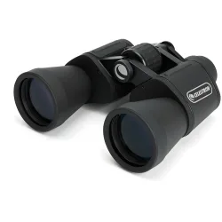 Бинокль Celestron UpClose G2 10x50, вид сбоку, черный корпус