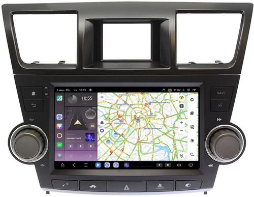 Магнитола для Toyota Highlander 2 2007-2013 XU40 - Kuberg OL-9431-2 QLed+2K, Android 13, Быстрейшая, CarPlay, 4G SIM-слот (кнопки + крутилки)