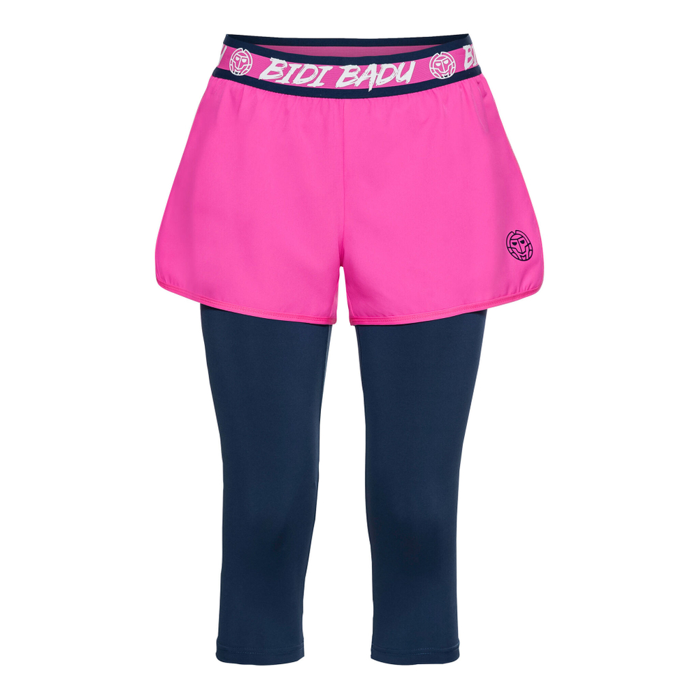 Женские теннисные шорты BIDI BADU Kara Tech Shopri Women - Pink, Dark Blue
