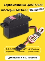 Сервомашинка цифровая 4.5КГ PDI-2504MG