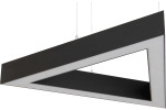 Светильник LED Trio трехлучевой 54W 600мм*3 3000К черный подвесной IP40