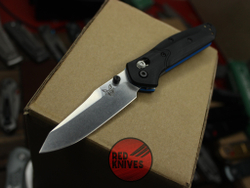 Нож Benchmade 945BK-1 Mini Osborne A+++ - черная рукоять, светлый клинок