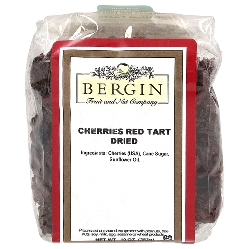 Bergin Fruit and Nut Company, Сушеная вишня, 283 г (10 унций)