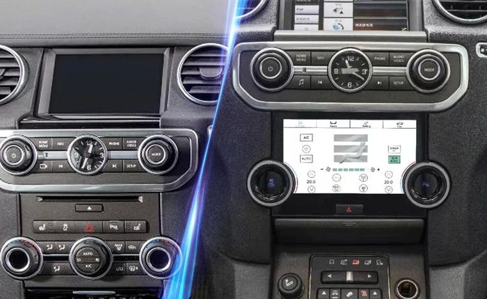 Сенсорная панель климата Land Rover Discovery 4 2010-2016 - LCD / ЖК экран 7", без отверстия под CD