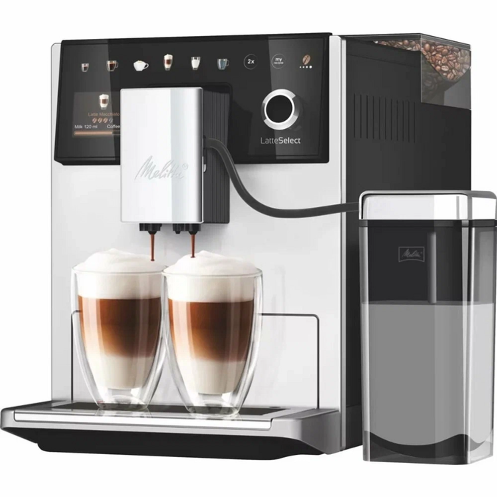 Кофемашина Melitta Latte Select F 630-211 Silver