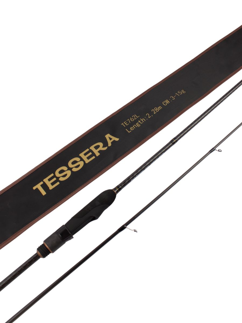 Удилище спиннинговое Fish Crystal TESSERA, 2 секции, цельная вершинка, длина 2.28 м, тест 3-15 г
