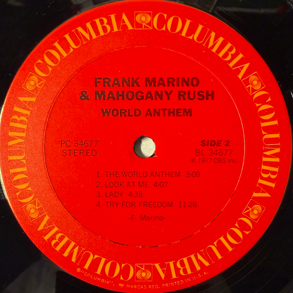 Frank Marino & Mahogany Rush ‎– World Anthem (США 1977г.)