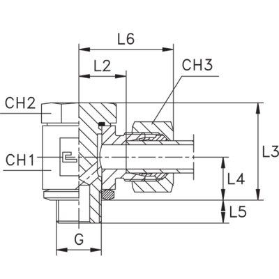 Соединение JE DL22 BSP 3/4 (в сборе)